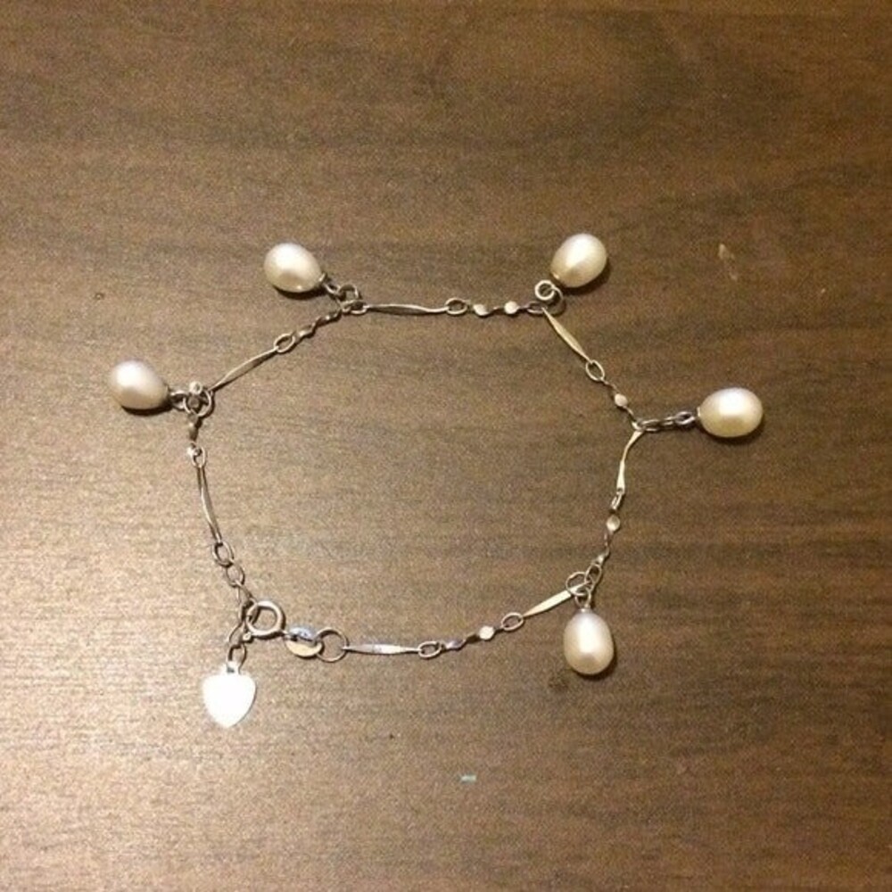 Foot bracelet silver